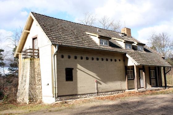 Giebelfenster am Blockhaus von Joseph Goebbels am Bogensee